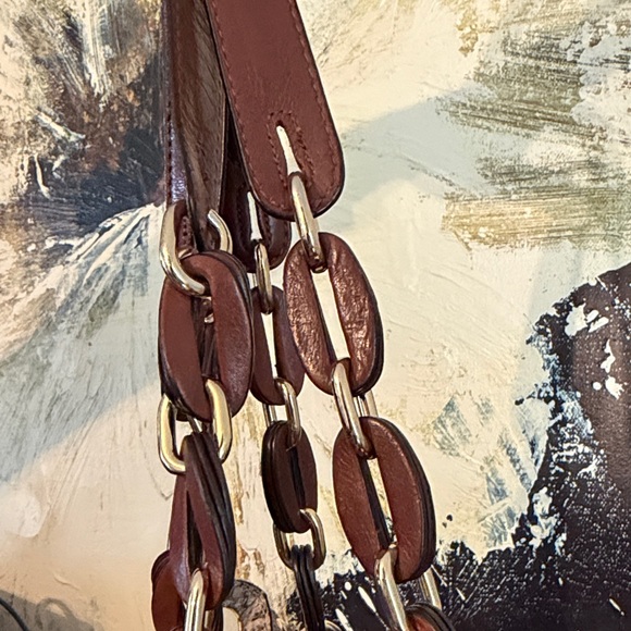 Michael Kors Tan Snake Print Hobo Bag - Picture 3 of 7